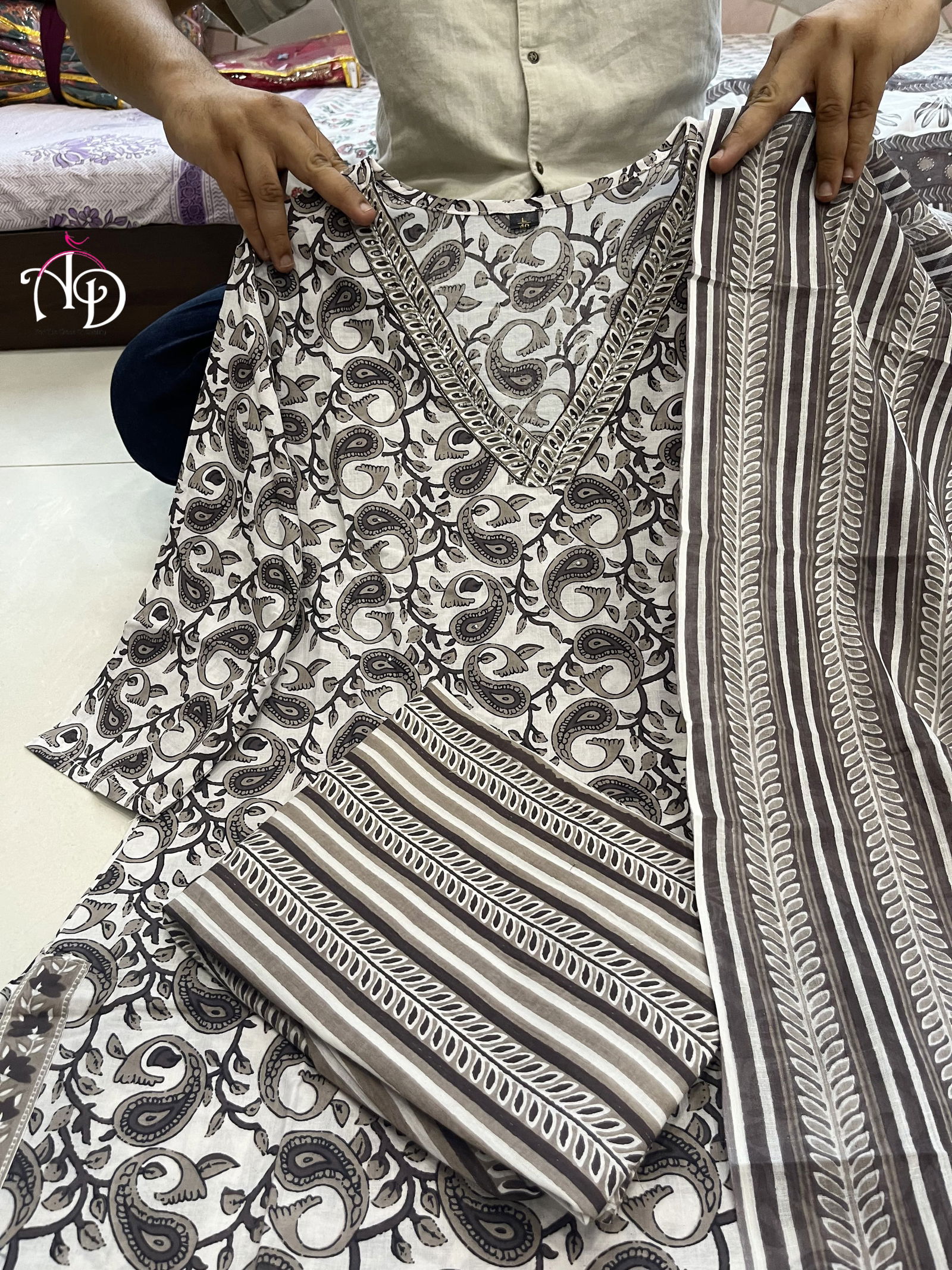 Akshar Designer Summer Special Cotton Kurti With Bottom Dupatta Wholesale Market In Surat
